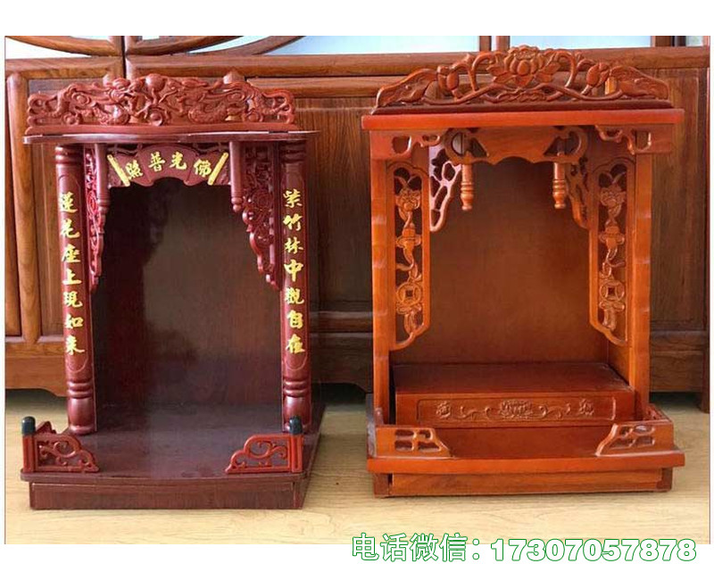临河新款实木神龛佛楼佛柜