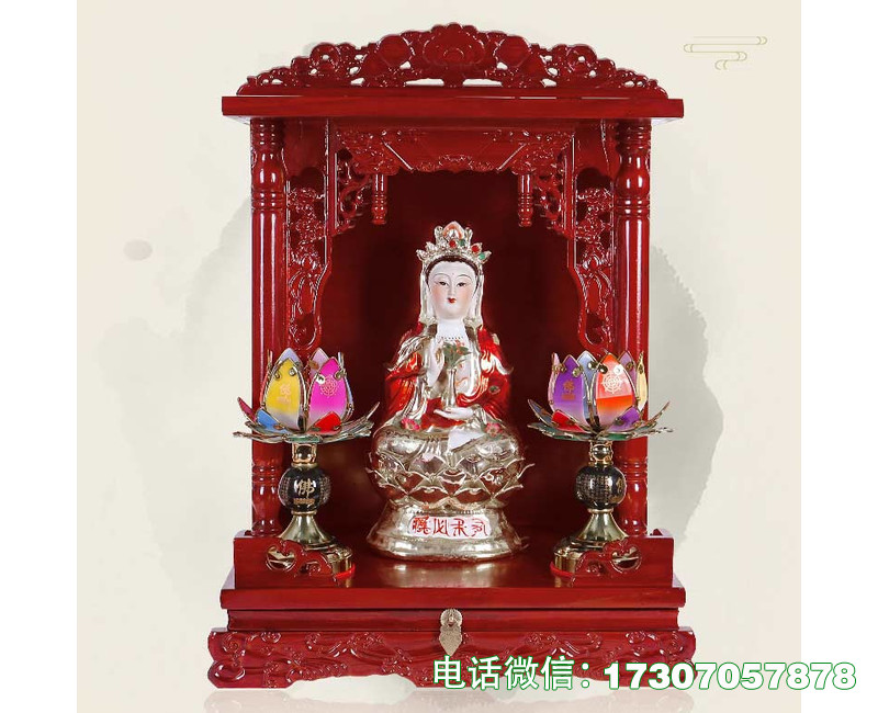 临河实木佛龛架生产