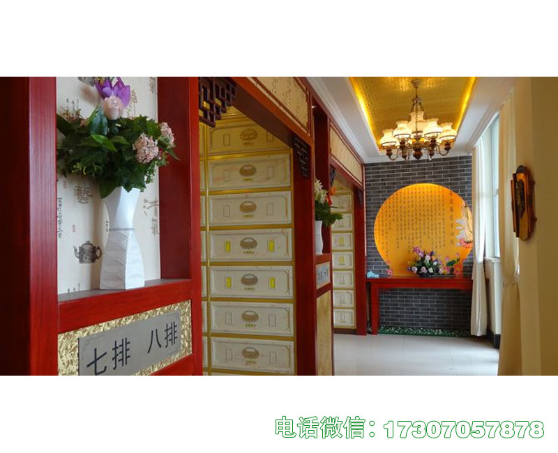 秦皇岛村安息堂骨灰架
