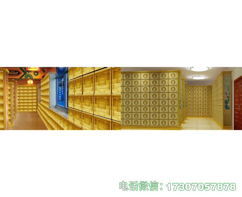 南长木雕骨灰盒存放架