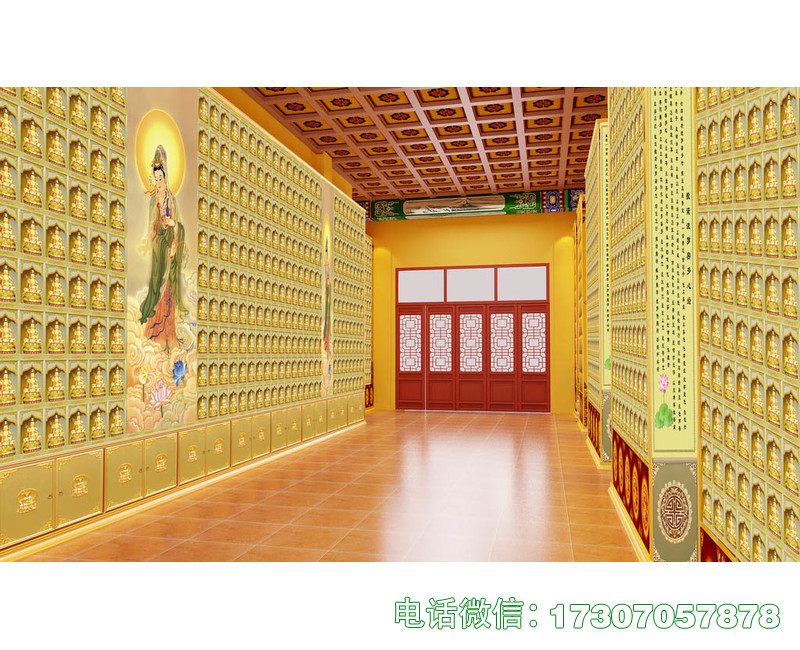 秦皇岛地宫骨灰堂千佛墙